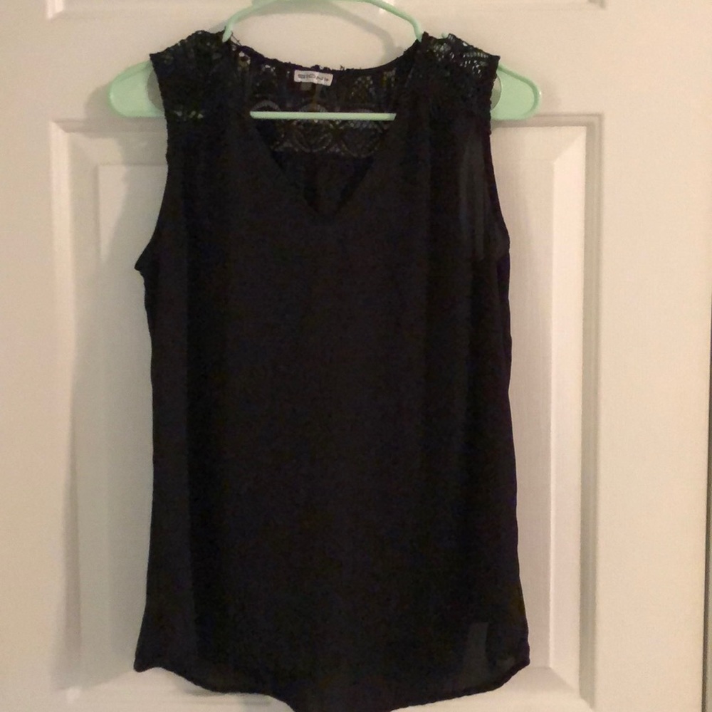 Women’s dressy black tank top